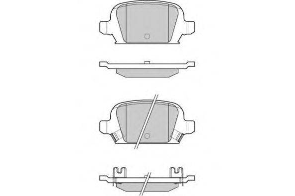 Комплект тормозных колодок, дисковый тормоз E.T.F. 12-0987