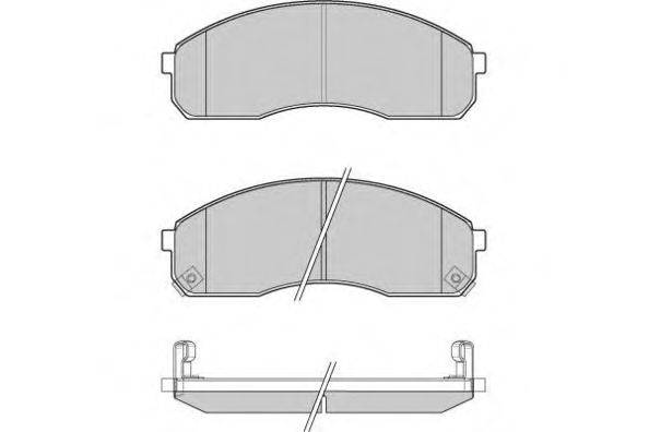 Комплект тормозных колодок, дисковый тормоз E.T.F. 23651