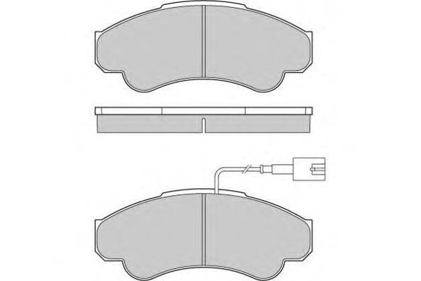 Комплект тормозных колодок, дисковый тормоз E.T.F. 120998