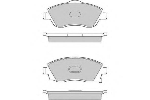 Комплект тормозных колодок, дисковый тормоз E.T.F. 12-1000