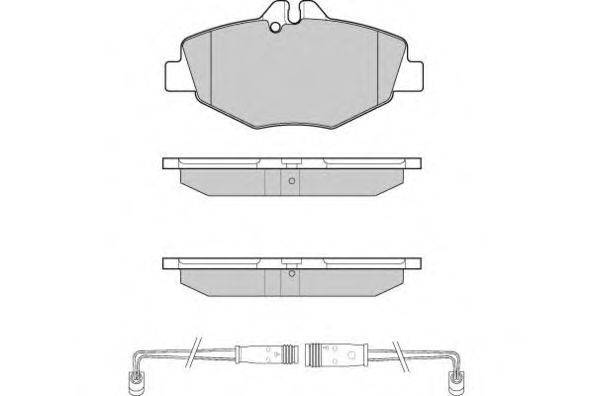 Комплект тормозных колодок, дисковый тормоз E.T.F. 23744