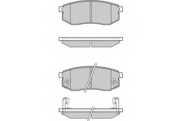 Комплект тормозных колодок, дисковый тормоз E.T.F. 23608