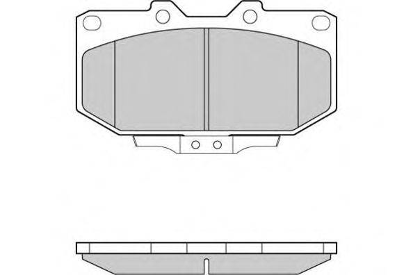 Комплект тормозных колодок, дисковый тормоз E.T.F. 21854