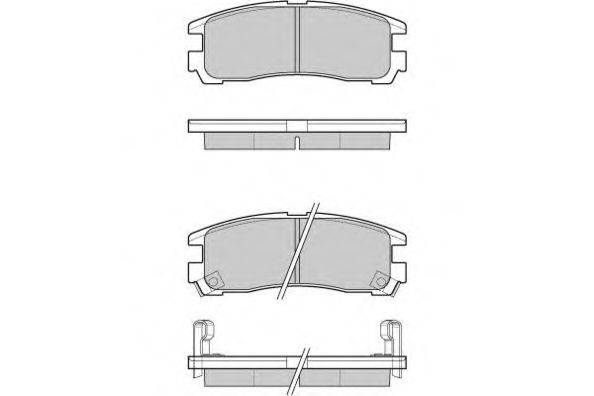 Комплект тормозных колодок, дисковый тормоз E.T.F. 12-1038