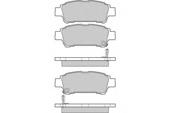 Комплект тормозных колодок, дисковый тормоз E.T.F. 12-1042