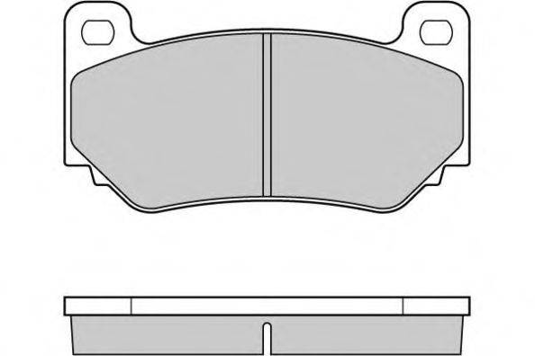 Комплект тормозных колодок, дисковый тормоз E.T.F. 12-1104