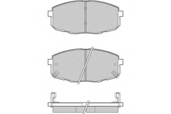 Комплект тормозных колодок, дисковый тормоз E.T.F. 12-1147
