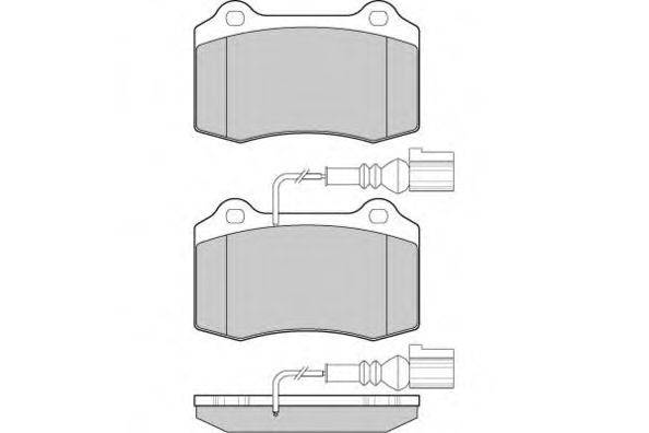 Комплект тормозных колодок, дисковый тормоз E.T.F. 24143