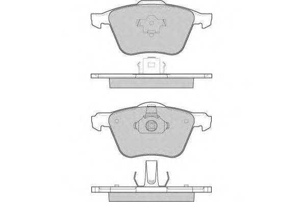 Комплект тормозных колодок, дисковый тормоз E.T.F. 12-1187