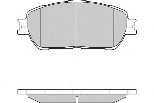 Комплект тормозных колодок, дисковый тормоз E.T.F. 12-1209