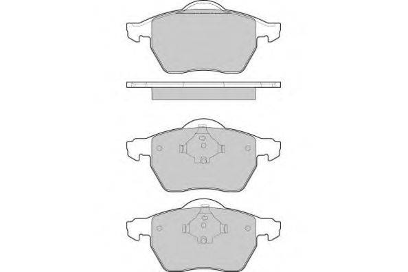 Комплект тормозных колодок, дисковый тормоз E.T.F. 12-1213