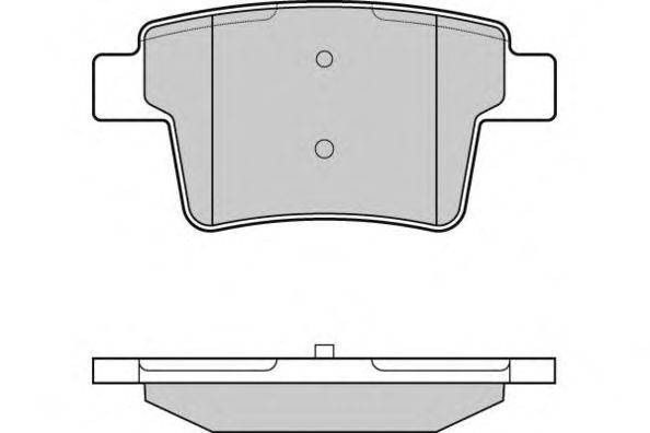 Комплект тормозных колодок, дисковый тормоз E.T.F. 121266