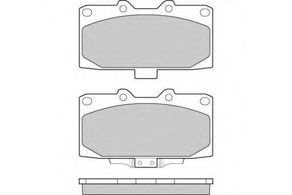 Комплект тормозных колодок, дисковый тормоз E.T.F. 12-1271