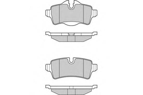 Комплект тормозных колодок, дисковый тормоз E.T.F. 12-1305