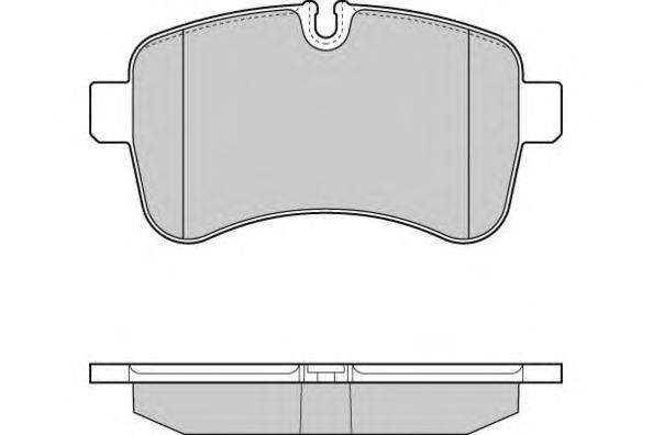Комплект тормозных колодок, дисковый тормоз E.T.F. 121315