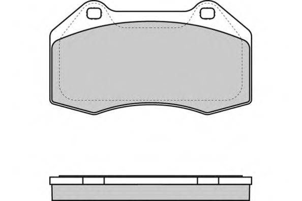Комплект тормозных колодок, дисковый тормоз E.T.F. 12-1355