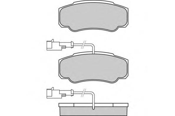 Комплект тормозных колодок, дисковый тормоз E.T.F. 12-1357