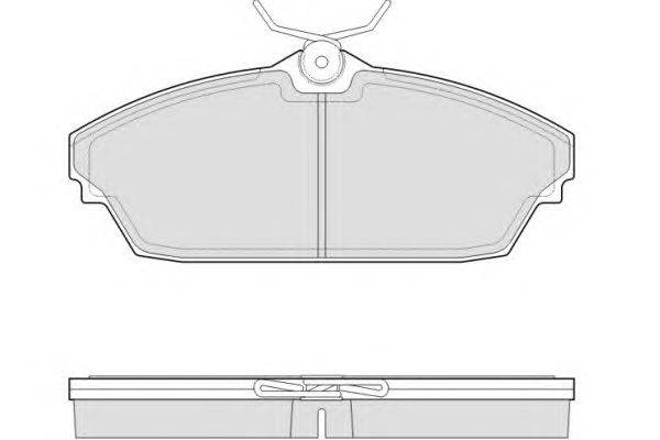 Комплект тормозных колодок, дисковый тормоз E.T.F. 25508