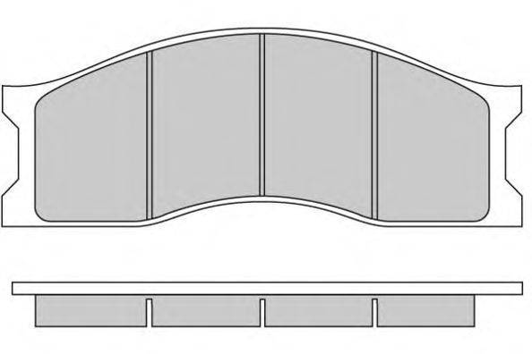 Комплект тормозных колодок, дисковый тормоз E.T.F. 12-5235