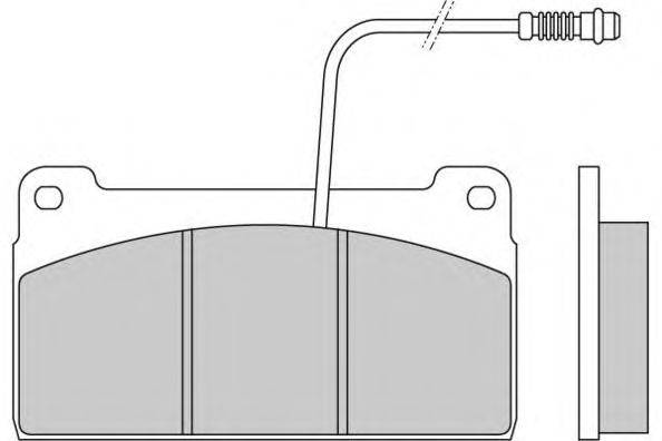 Комплект тормозных колодок, дисковый тормоз E.T.F. 29764