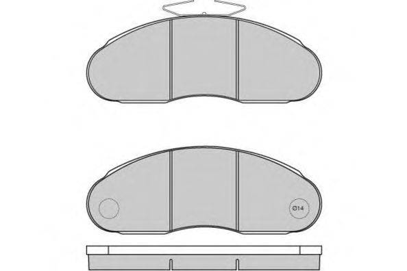 Комплект тормозных колодок, дисковый тормоз AP LP828