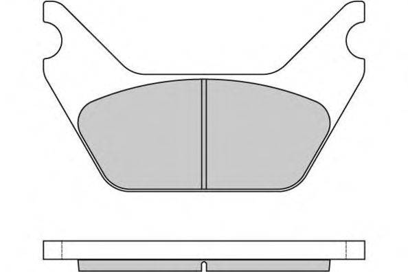 Комплект тормозных колодок, дисковый тормоз E.T.F. 29049