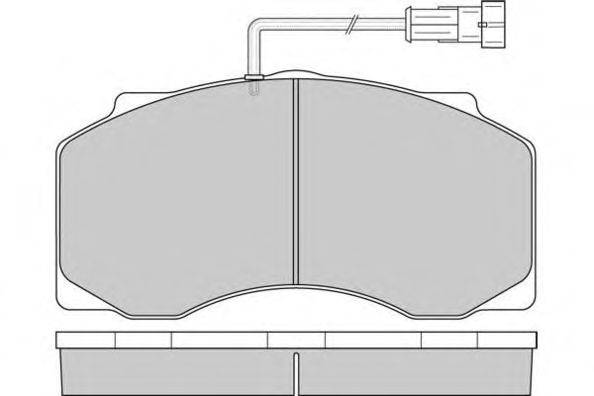 Комплект тормозных колодок, дисковый тормоз E.T.F. 12-5300