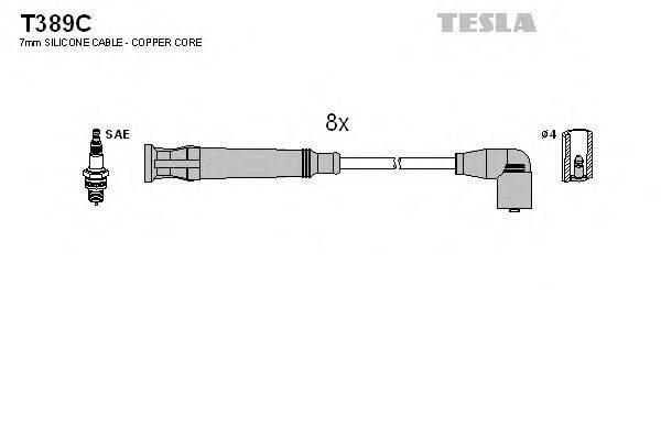 Комплект проводов зажигания TESLA T389C