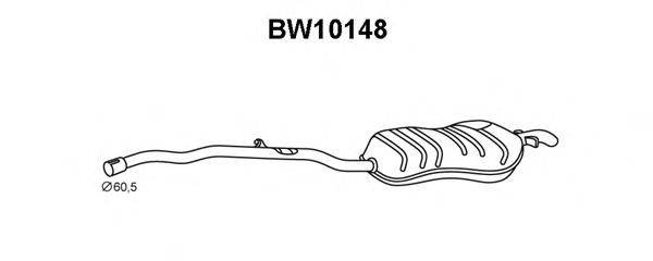 Глушитель выхлопных газов конечный VENEPORTE BW10148