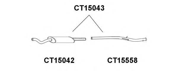 Предглушитель выхлопных газов VENEPORTE CT15042