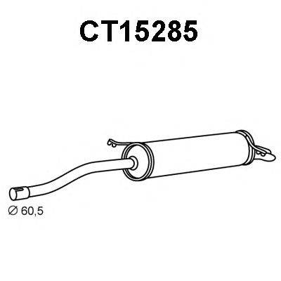 Глушитель выхлопных газов конечный VENEPORTE CT15285