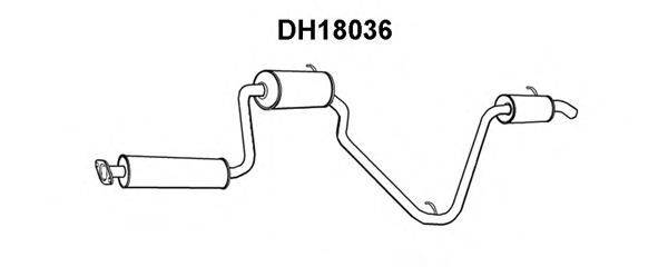 Глушитель выхлопных газов конечный VENEPORTE DH18036