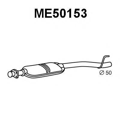 Средний глушитель выхлопных газов VENEPORTE ME50153