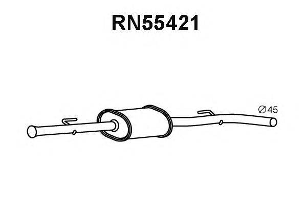 Предглушитель выхлопных газов VENEPORTE RN55421