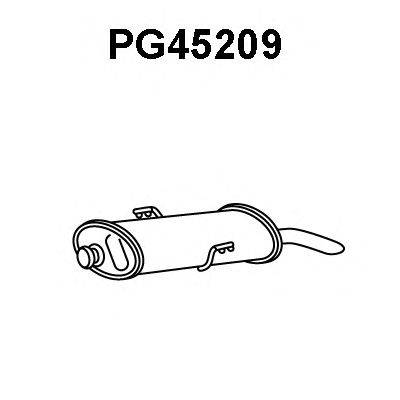 Глушитель выхлопных газов конечный VENEPORTE PG45209