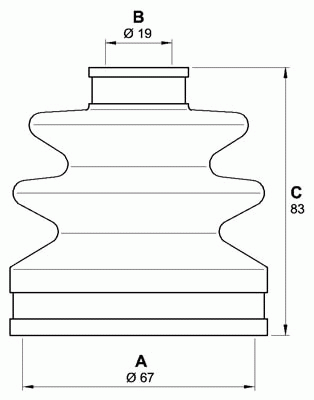 Комплект пылника, приводной вал OPEN PARTS SJK7101.00