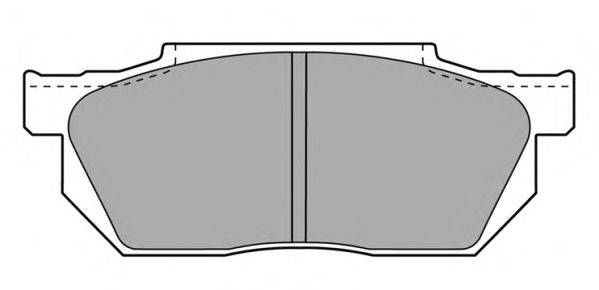 Комплект тормозных колодок, дисковый тормоз HONDA 43153SB2601