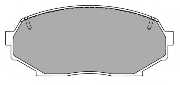 Комплект тормозных колодок, дисковый тормоз FREMAX 21552