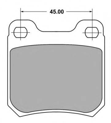 Комплект тормозных колодок, дисковый тормоз FORD 1605006