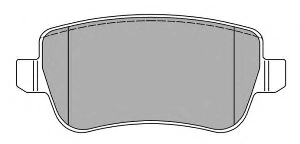Комплект тормозных колодок, дисковый тормоз FREMAX FBP-1475