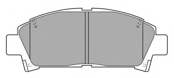 Комплект тормозных колодок, дисковый тормоз FREMAX 21961