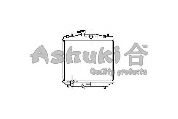 Радиатор, охлаждение двигателя ASHUKI S550-45