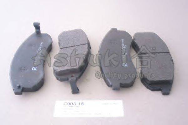 Комплект тормозных колодок, дисковый тормоз ASHUKI C003-15