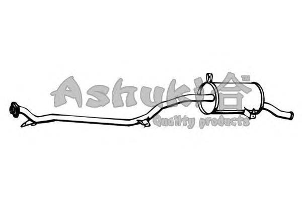 Глушитель выхлопных газов конечный ASHUKI C70004