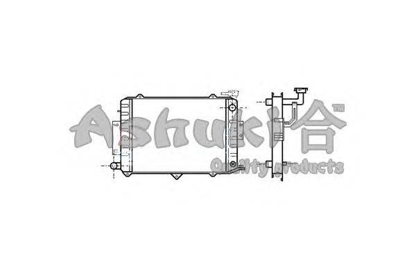 Радиатор, охлаждение двигателя ASHUKI D551-37