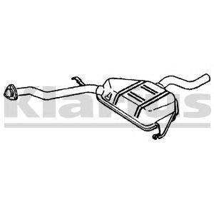 Средний глушитель выхлопных газов KLARIUS 240362