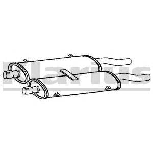 Средний глушитель выхлопных газов KLARIUS 210872