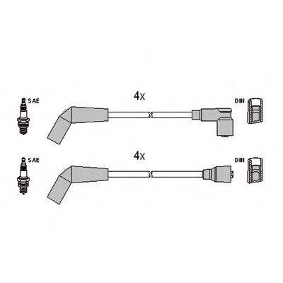 Комплект проводов зажигания HÜCO 134288