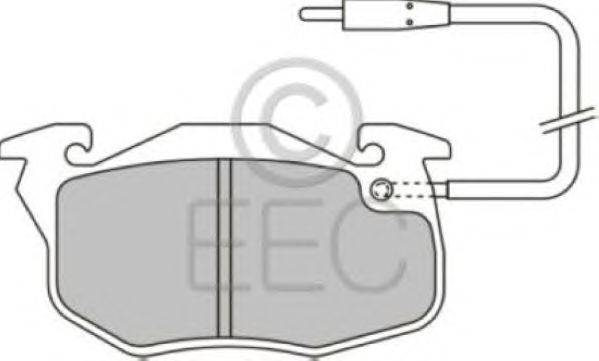 Комплект тормозных колодок, дисковый тормоз EEC BRP0712
