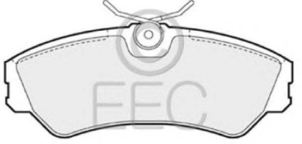 Комплект тормозных колодок, дисковый тормоз EEC BRP0724